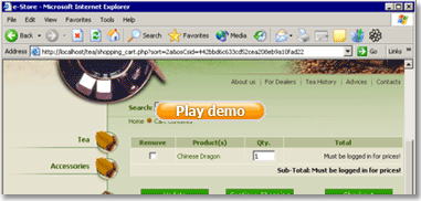 Play Demo Flash movie for bug tracking systems