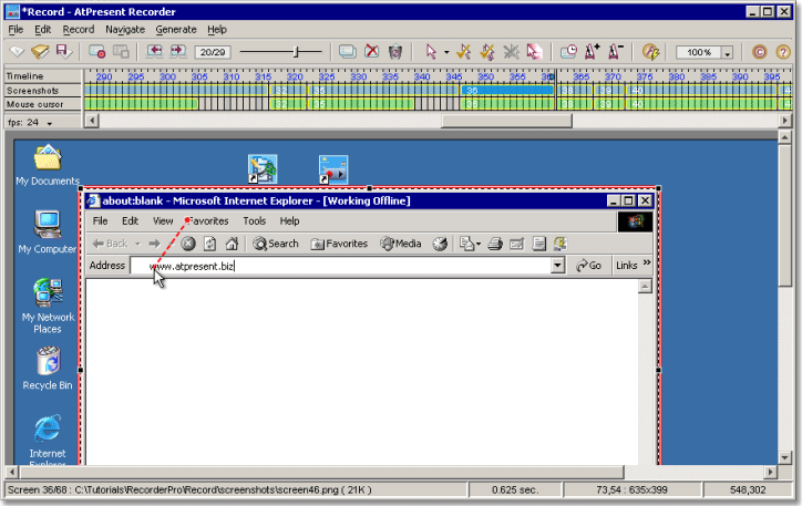 AtPresent Recorder Pro program window